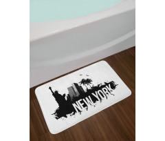 Cool Calligraphic Layout Bath Mat