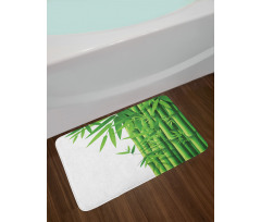 Modern Bamboos Stems Bath Mat