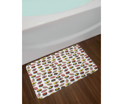 Cuisine Sashimi Rolls Bath Mat