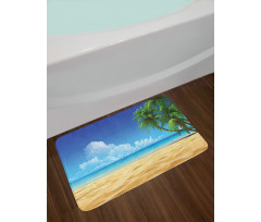 Tropical Leaves Beach Bath Mat