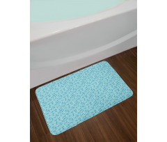 Vintage Doodle Swirls Bath Mat