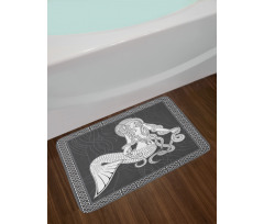 Retro Celtic Borders Bath Mat