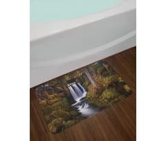 Wooden Bridge Forest Bath Mat