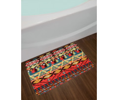 Flowers Arrows Bath Mat