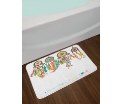 Boho Dreamcatchers Bath Mat