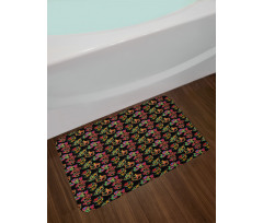 Colorful Ornamental Snakes Bath Mat