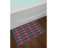 Japan Artwork Curving Tails Bath Mat