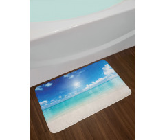 Sky and Tropical Sea Bath Mat