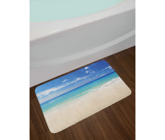 Shore Sea with Waves Bath Mat