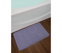 Abstract Grunge Dots Bath Mat