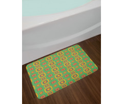 Retro Feelings Squares Bath Mat