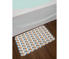 Bicolour Round Long Shapes Bath Mat