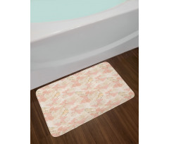 Birds on Branches Flowers Bath Mat