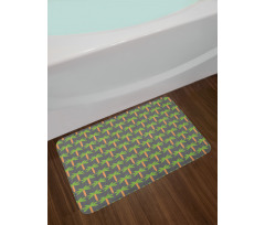 Hawaiian Jungle Palm Trees Bath Mat