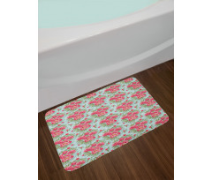 Blooming Vintage Garden Art Bath Mat