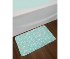 Anker Boat Waves Dolphin Bath Mat