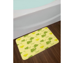 Ornamental Sycamore Leaves Bath Mat