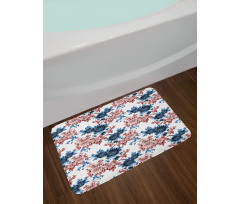 Watercolor Flowers in Bloom Bath Mat