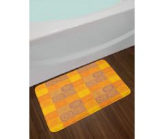 Oriental Patchwork Tiles Bath Mat