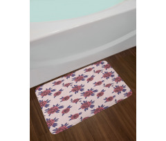 Grown Peony Flowers Bloom Bath Mat