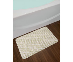 Repetitive Abstract Stars Bath Mat