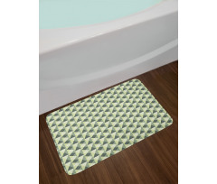 Triangles and Squares Bath Mat