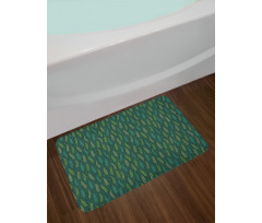 Exotic Tropic Hawaii Leaves Bath Mat