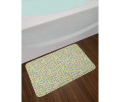 Art Colorful Triangles Bath Mat