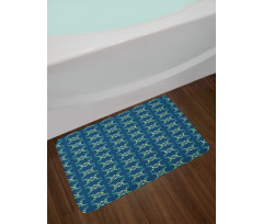 Modern Geometrical Motif Bath Mat