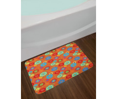 Colorful Abstract Concept Bath Mat