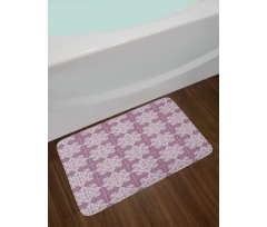 Damask Swirls Repetition Bath Mat