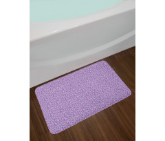 Cheerful Polygon Triangles Bath Mat