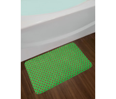 Ladybugs on a Meadow Bath Mat