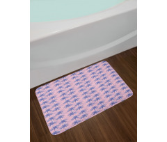 Abstract Jungle Palms Aloha Bath Mat