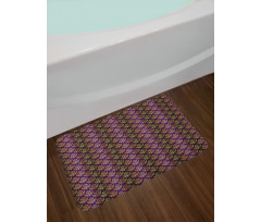 Dots Strokes and Flourishes Bath Mat