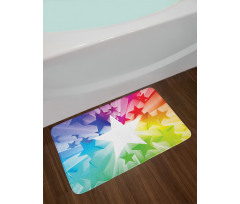 Rainbow Colors Burst Bath Mat