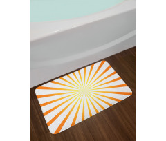 Sunrays in Tangerine Tones Bath Mat