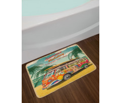 Summer Holiday Beach Bath Mat