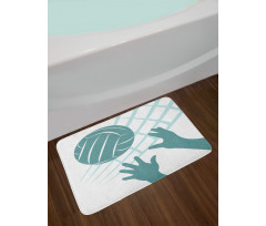 Close Up Hands and Ball Bath Mat