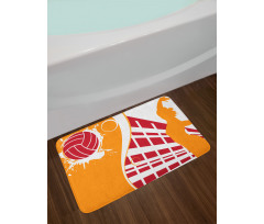 Summer Tones Lady Player Bath Mat