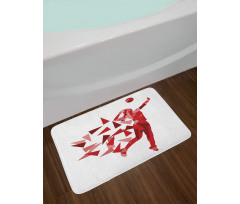 Woman Triangular Motifs Bath Mat