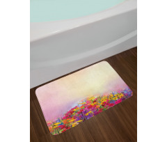 Pastel Ombre Meadow Bath Mat