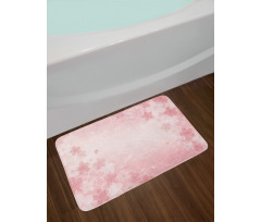 Cherry Blossom Floral Art Bath Mat