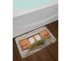 Stone House with Window Bath Mat