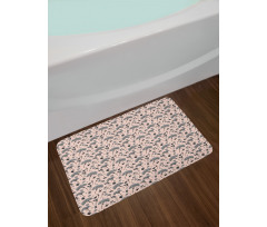 Blackberries and Flowers Bath Mat