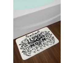 Stars Botany Ornaments Art Bath Mat