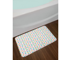 Cartoon of Star Popsicles Bath Mat