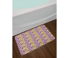 Brush Stroke Oval Bath Mat