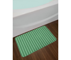 Vertical Leaves Bath Mat