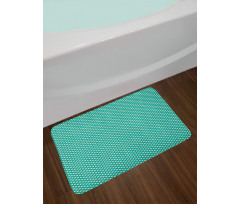 Simple Daisy Motifs Art Bath Mat